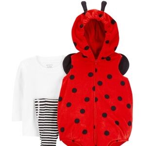 Carter's Red Ladybug costume with Black Dots